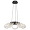 Nuvo Barnett, 21 Inch LED 5 Light Chandelier, Matte Black, Silk Screened Acrylic Lens 62/2036 - alternate 6